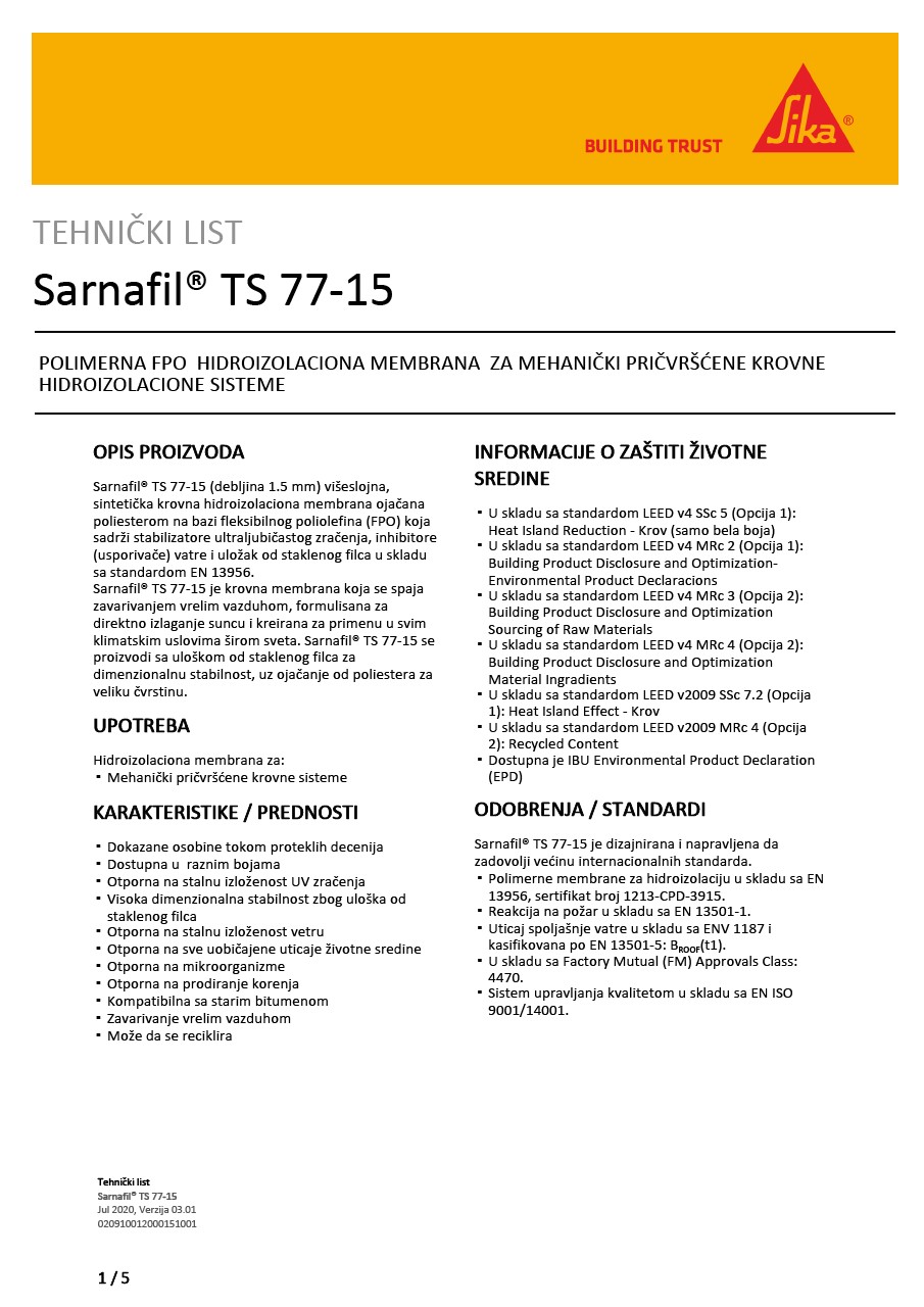Sarnafil® TS 77-15