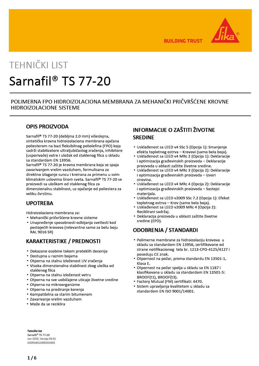 Sarnafil® TS 77-20
