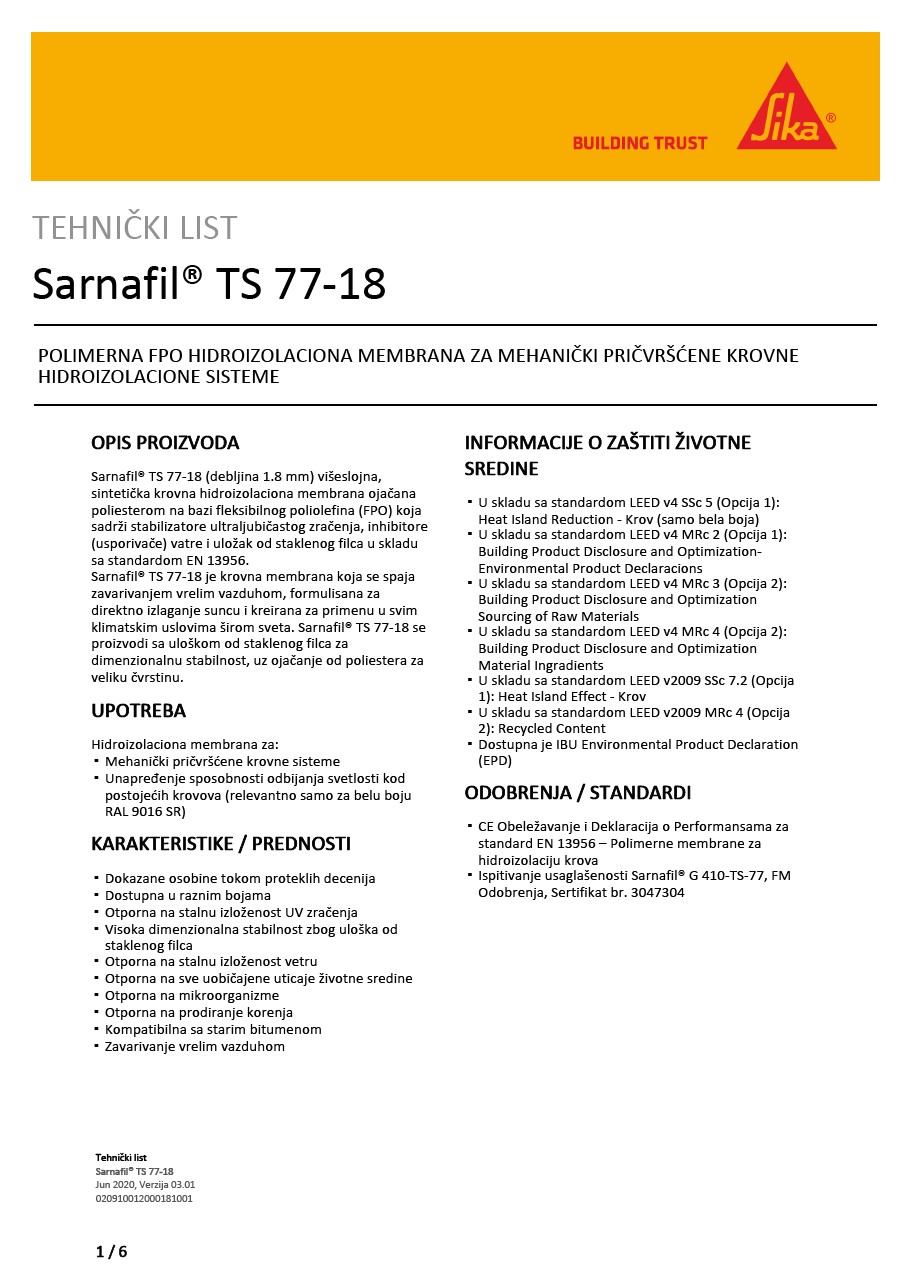 Sarnafil® TS 77-18