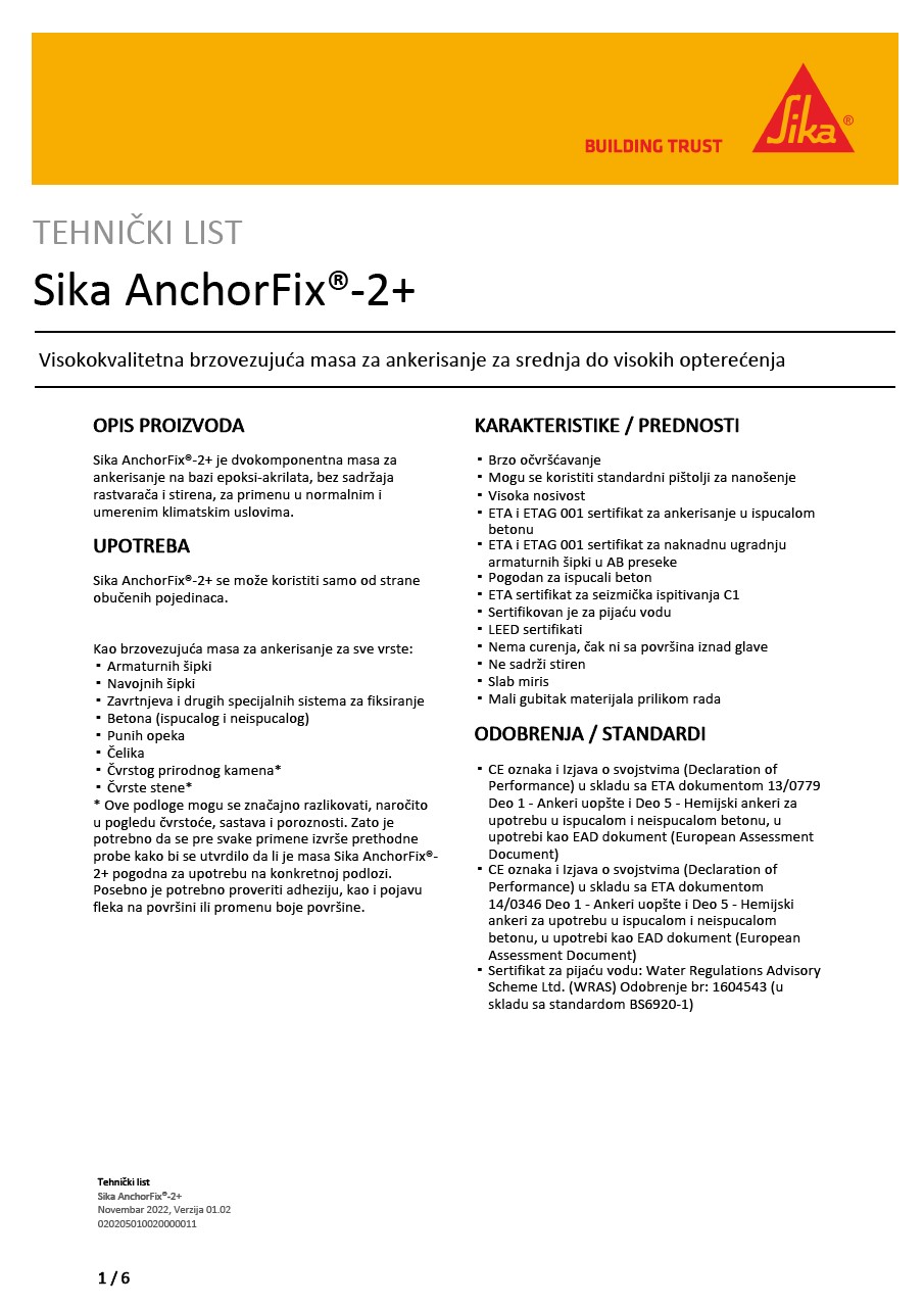 Sika AnchorFix®-2+