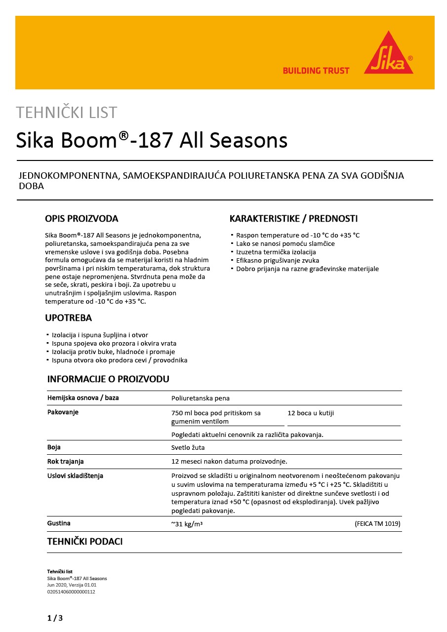 Sika Boom®-187 All Seasons