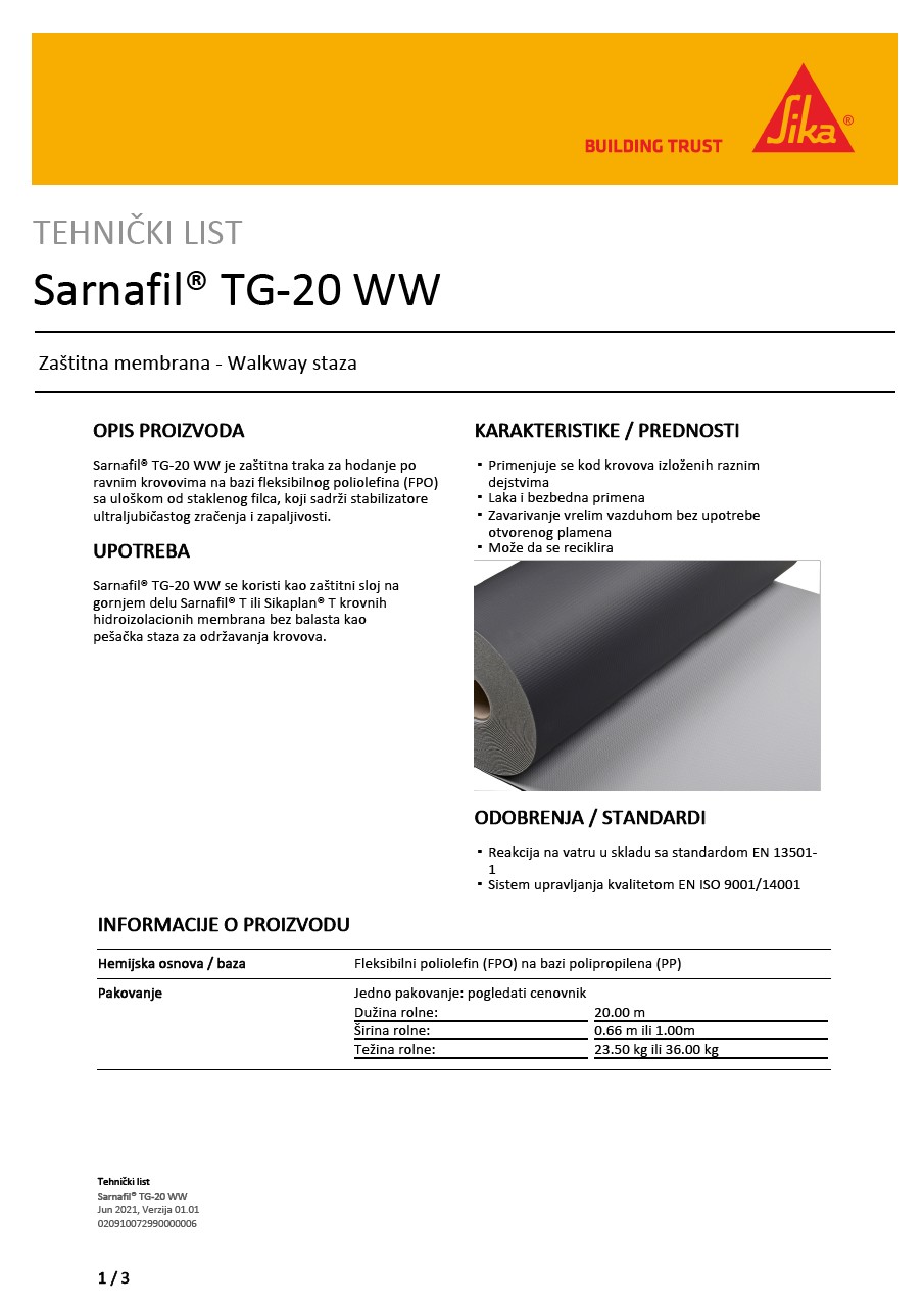Sarnafil® TG-20 WW